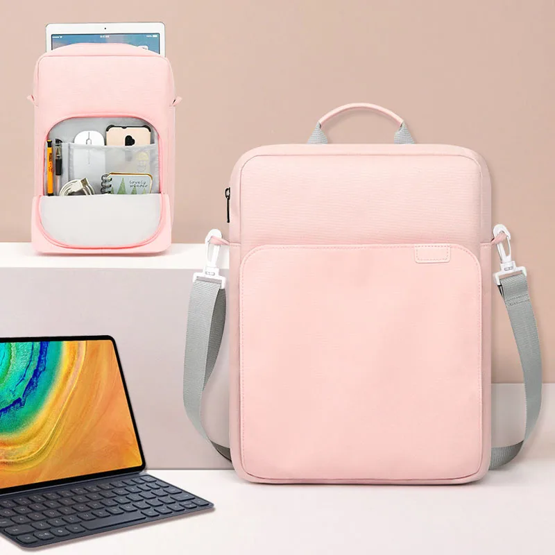 

for Xiaomi Pad 7 Ultra Carry Bag Shoulder Strap Handle Sleeve Waterproof Zip Pouch Multi Pocket for Keyboard Mouse Charger Case