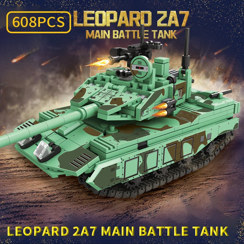 Puzzle Toys Machine Model Tank Building Blocks Kit Vehicle Bricks Children Intelligence Assembled Toys For Boys Christmas Gifts