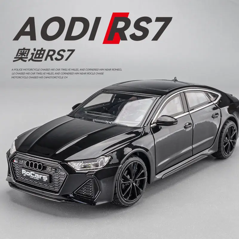 

1:24 AUDI RS7 Coupe Alloy Car Model Diecasts & Toy Vehicles Metal Car Model High Simulation Sound and Light Collection Kids Gift