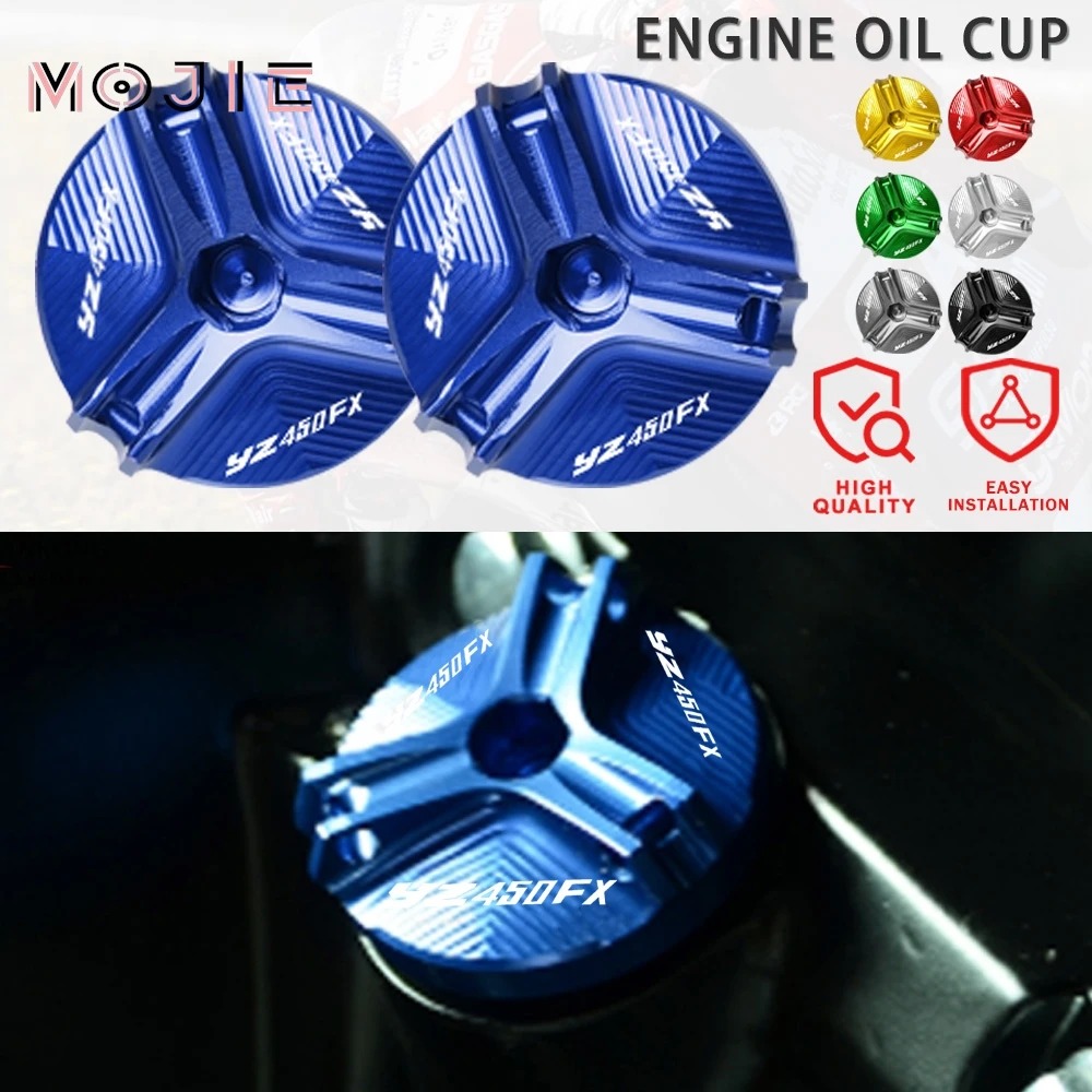 

FOR YAMAHA YZ450FX YZ 450FX YZ 450 FX 2016-2020 2021-2023 Motocycle Accessories CNC Aluminum New M28 Oil Filler Cap Cover Screw