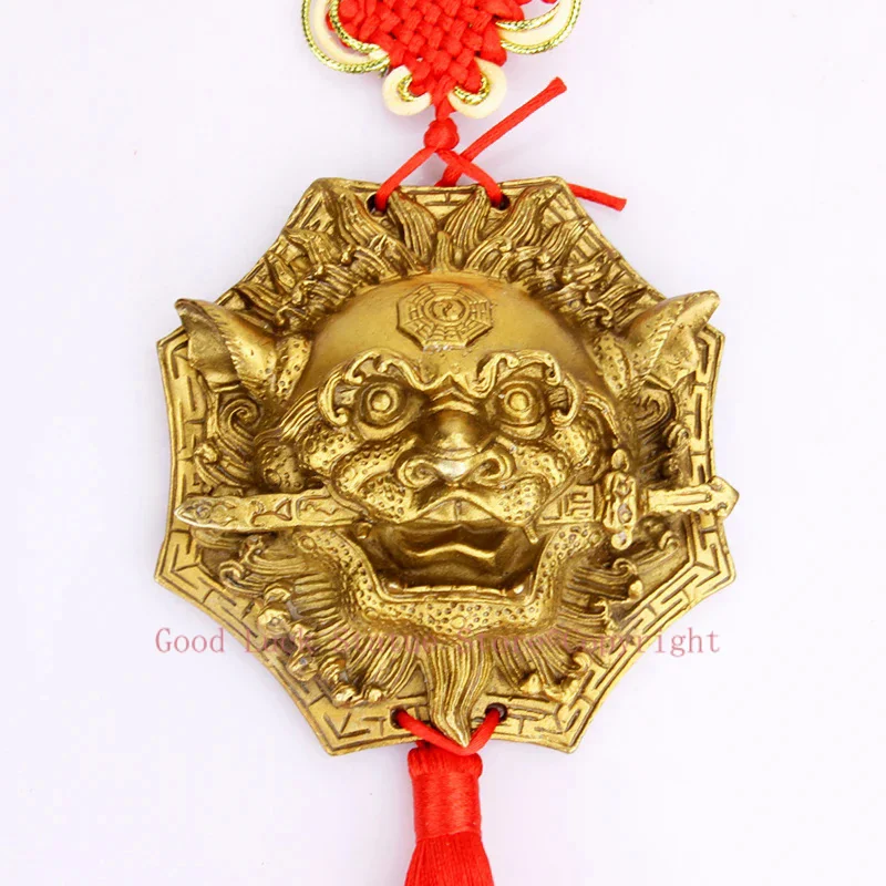 

HOT SALE # HOME lobby hall doors windows protection Town house Exorcise evil spirits Talisman Lion FENG SHUI amulet