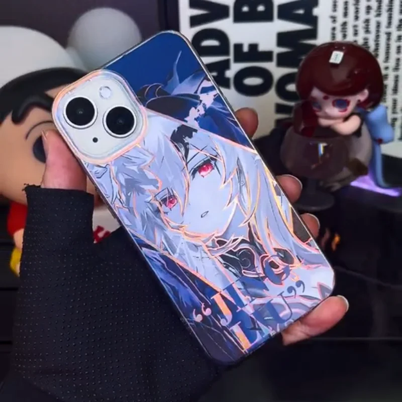 

Чехол для телефона с изображением девушки в стиле аниме Jingliu Pretty сестры для iPhone 11, 12, 13, 14, 15, 16, 17 Pro Max Plus, сзан, звездный рельс, чехол с рисунком Авроры
