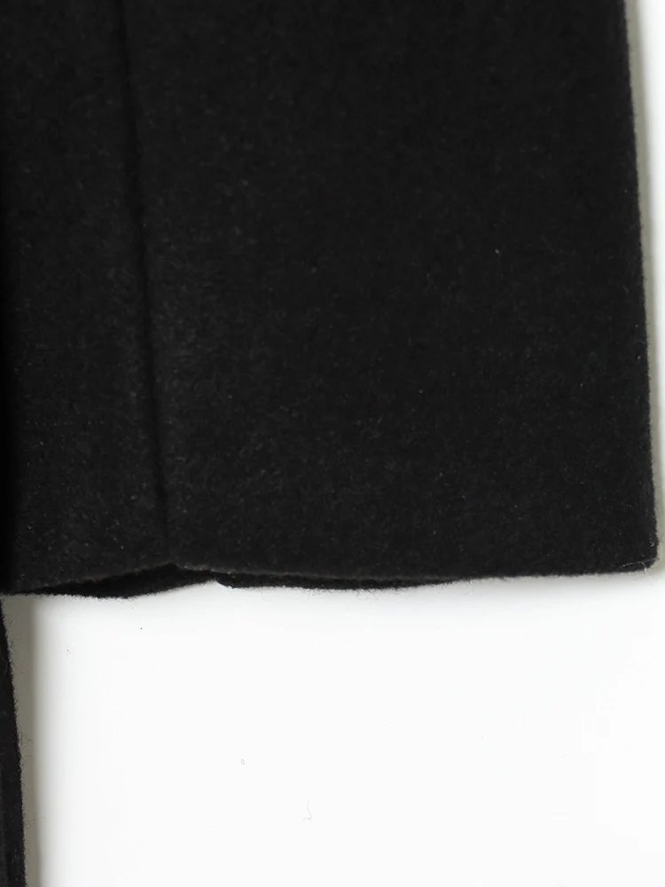 النمط الأوروبي والأمريكي 2025 الخريف الوافدين الجدد أزياء المرأة متعددة الاستخدامات المخلوطة مزدوجة الصدر معطف قصير سترة