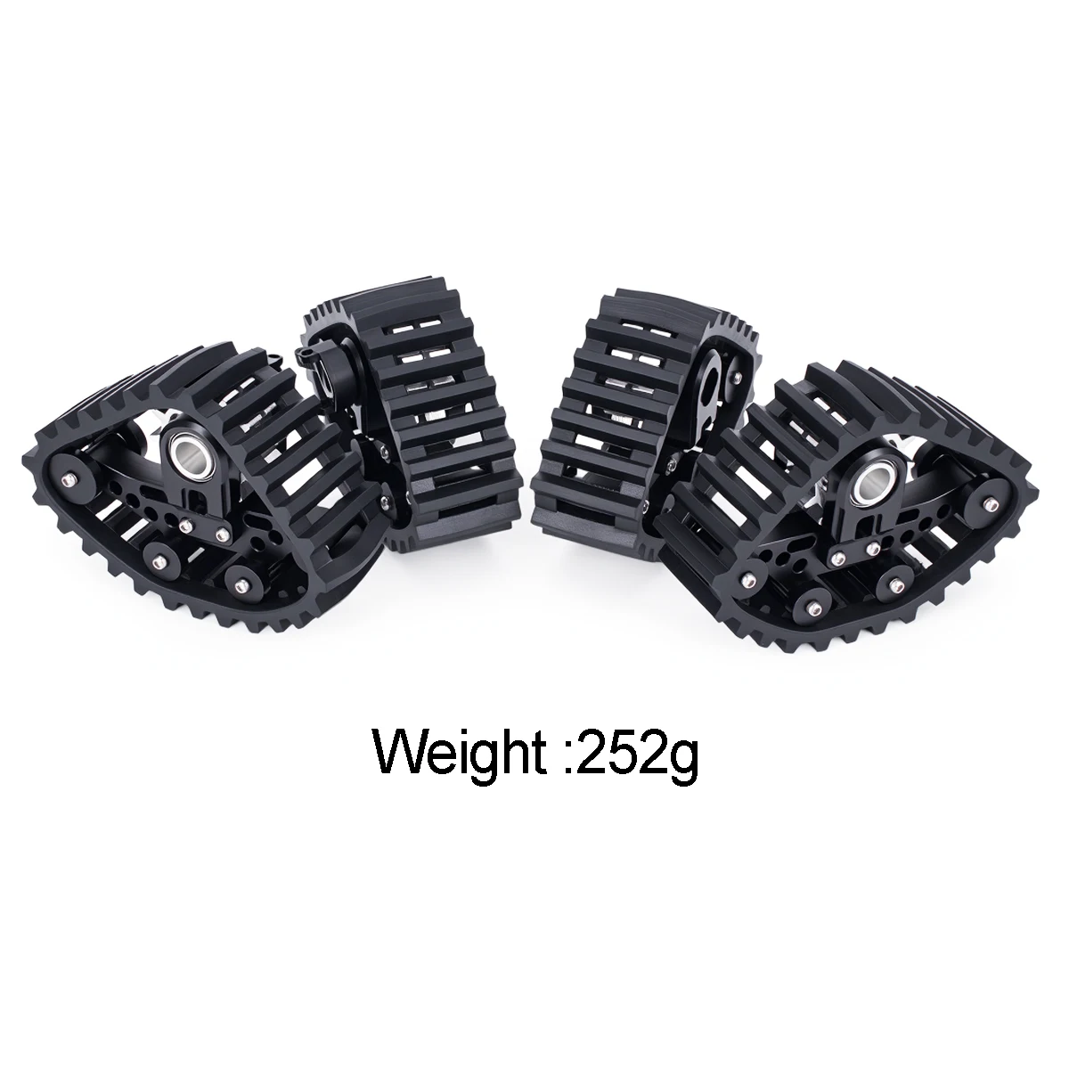 4Pcs Snow Track Wheel Tire for 1/24 RC Crawler Car SCX24 DIY Upgrade Parts Accessories