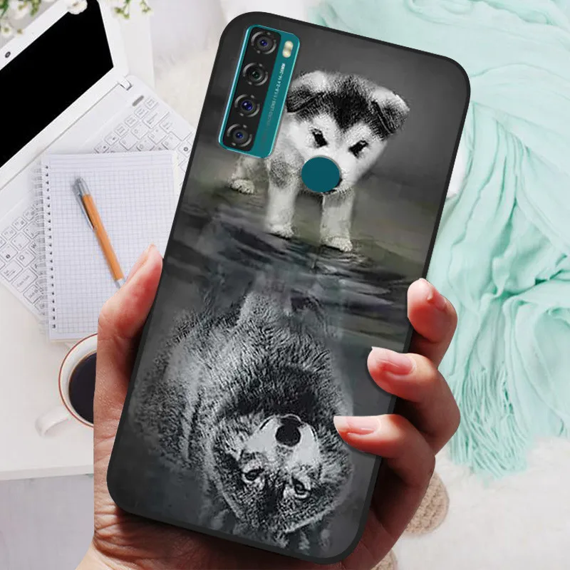 For TCL 20 SE Case Silicone Shockproof Soft TPU Phone Cover For TCL 20 SE Funda 20SE 6.82\