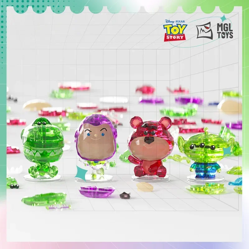 빌딩 블록 3D 모델 장난감, 토이 스토리, 크리스탈 로츠, 버즈, 외계인, 렉스, 애니메이션 피규어, 어린이 교육 장난감 선물