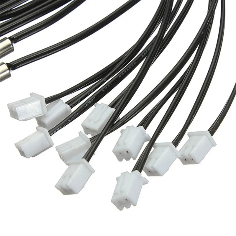 5 x 25 mm 10pcs/lot NTC-3470 Professional Waterproof 10PCS NTC 10k Ohm 1% 3470 Temperature Sensor Probe thermistor Epoxy probes