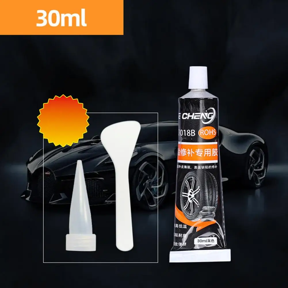 30/50ml Tire Repair Glue High Temperature Resistant Tire Sidewall Repair Kit Rubber Cement Tire Repair for Motorcycle Car Truck