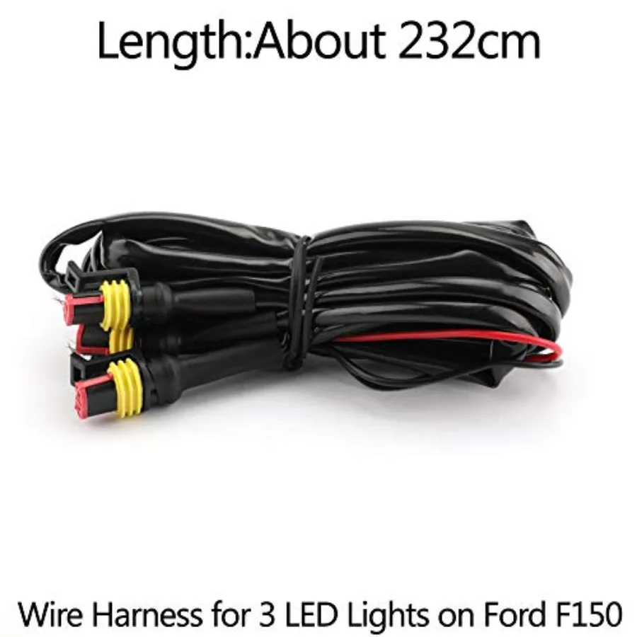 Raptor Conversion Grill Grille Wire Harness Cable for F-150 F150 W/FandR/LED