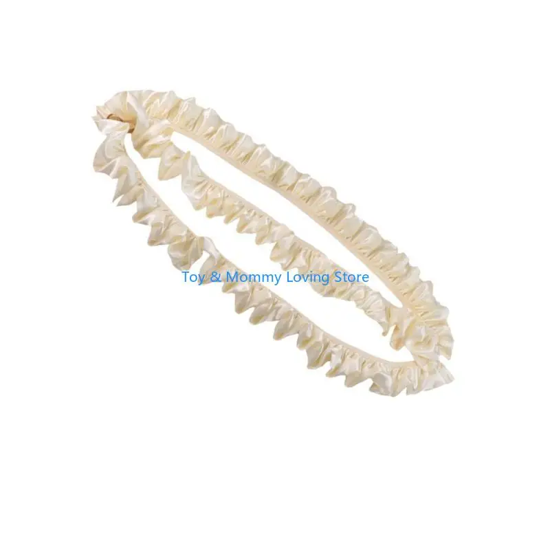 Y1QF كشكش حواف عربات الأطفال حلية لتقوم بها بنفسك معلقة الملحقات ديكور الدانتيل الديكور الرضع عربة عربة حلية #2