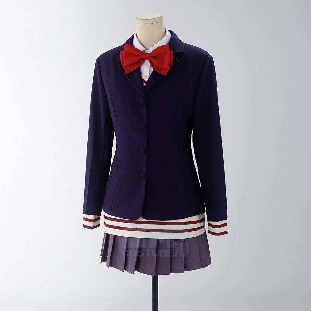 Aira Shiratori Cosplay Costume Dress Skirt School Uniform Blue Jacket Momo Ayase Anime For Women Girls Halloween Party  Props