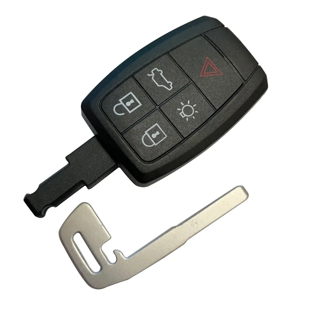 XNRKEY Remote Key Shell Cover & Key Blade for Volvo XC90 C70 S60 D5 V50 S40 C30 2008 - 2011 Fob Case