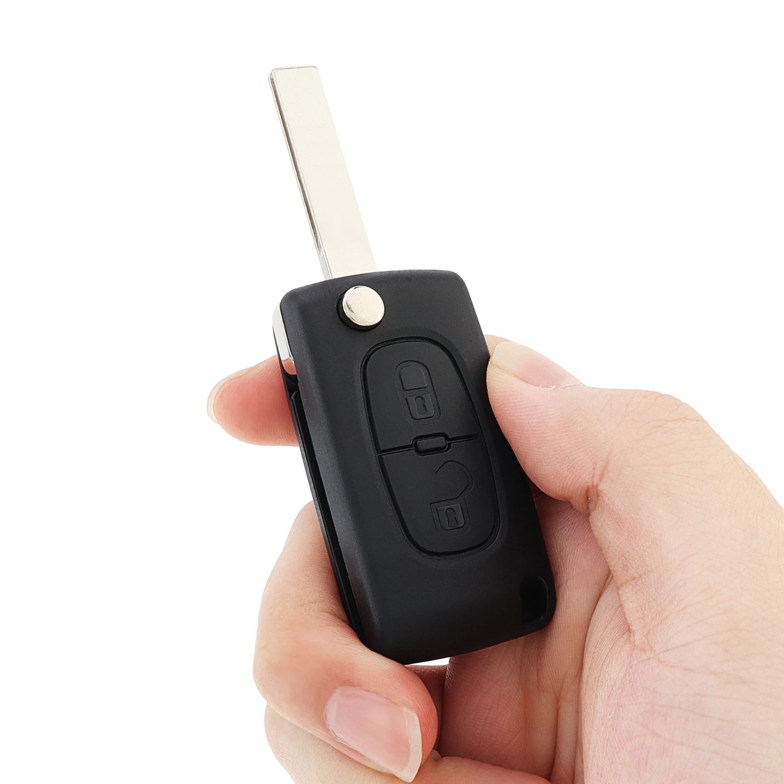 

2 Buttons Car Remote Key Fob Shell Case Fit for Peugeot 207 307 308 407 Citroen C1 C2 C3 C4 Flip Folding Car Key Shell Cover