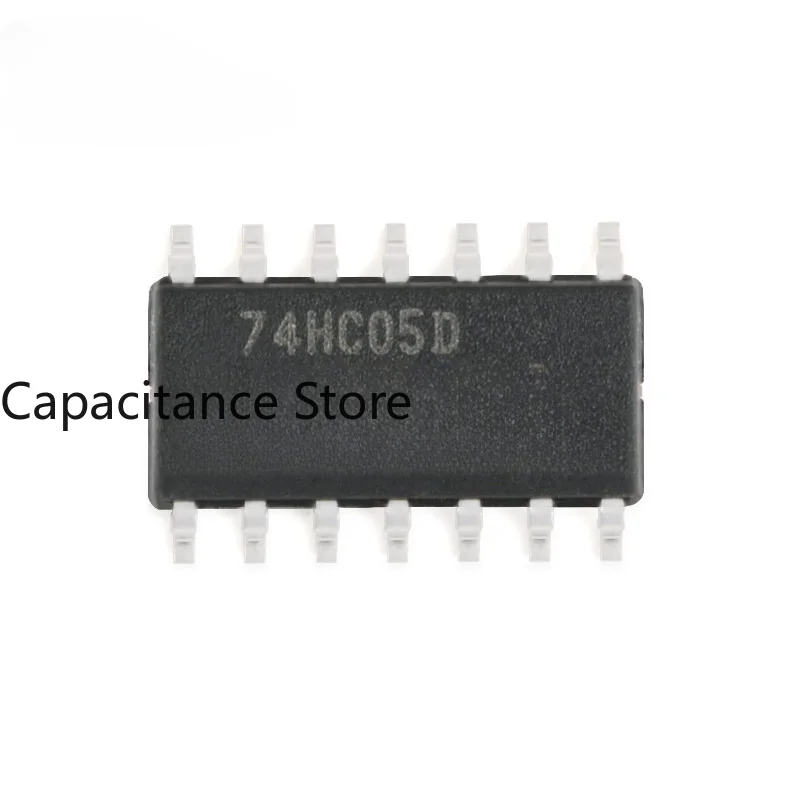10PCS Original Genuine SMD 74HC05D, 118 SOIC-14 Six Way Inverter Logic Chip