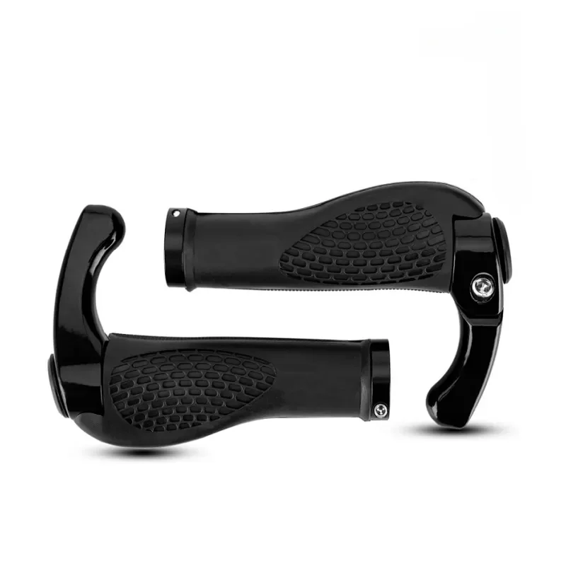 Bicycle Handlebar Grip Ergonomic Anti Skid Lock on Handle Cover Aluminum Alloy Rubber Grips MTB Bike Accessories