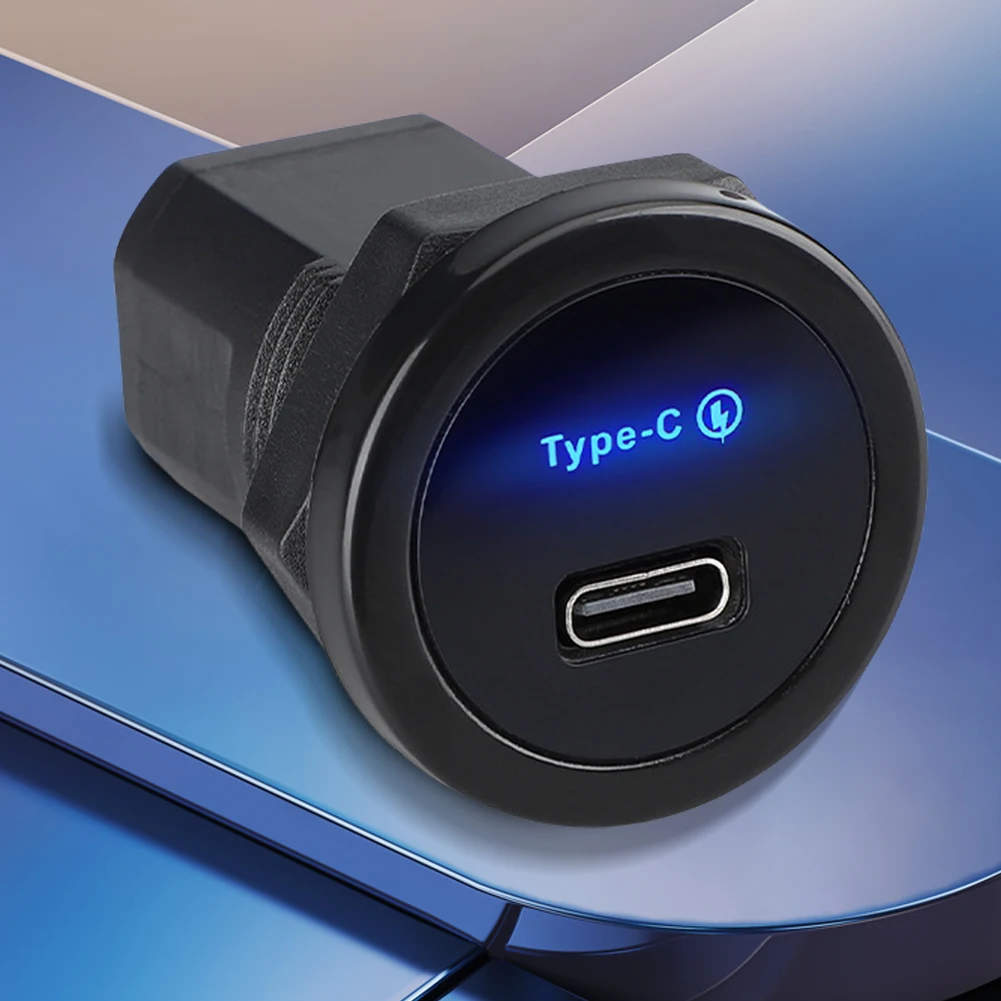 PD 30 واط USB C مقبس شاحن السيارة 12 فولت/24 فولت شحن سريع RV منفذ USB محول منفذ USB لسيارة قارب البحرية حافلة شاحنة عربة جولف RV