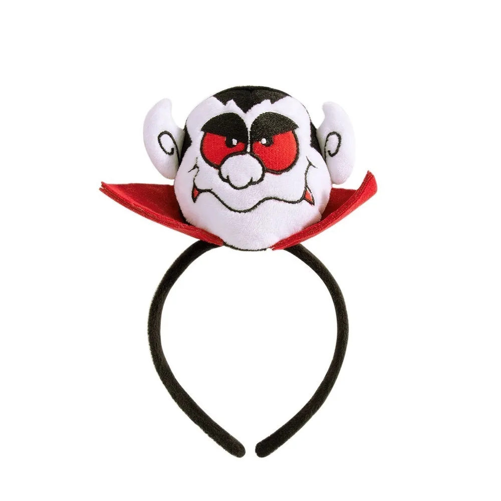 

Funny Pumpkin Halloween Headband Bat Ghost Halloween Hair Hoop Skeleton Plush Catoon Hairband Festive Decorations