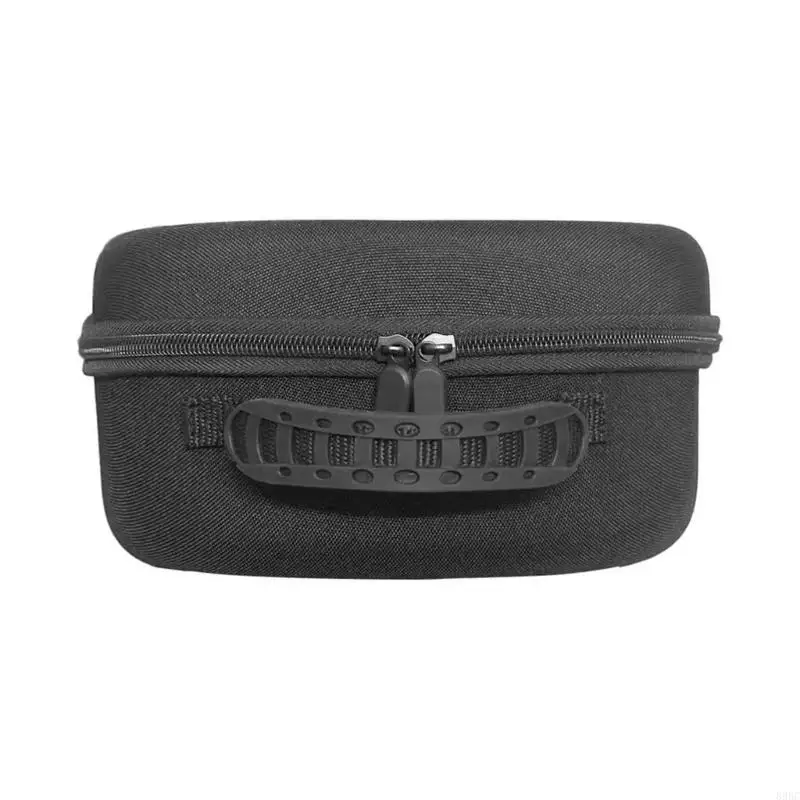 Fabric Virtual Reality Device Carrying Case with Closing Fastener Integrated Handle for Quest2 Organized Storage Travel 896C