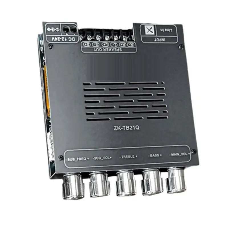 

A41Z-TB21Q QCC3034+TPA3116 Bluetooth Amplifier Board 2.1 Channel Lossless APTX 2X50W+100W Audio Amp Module With Housing