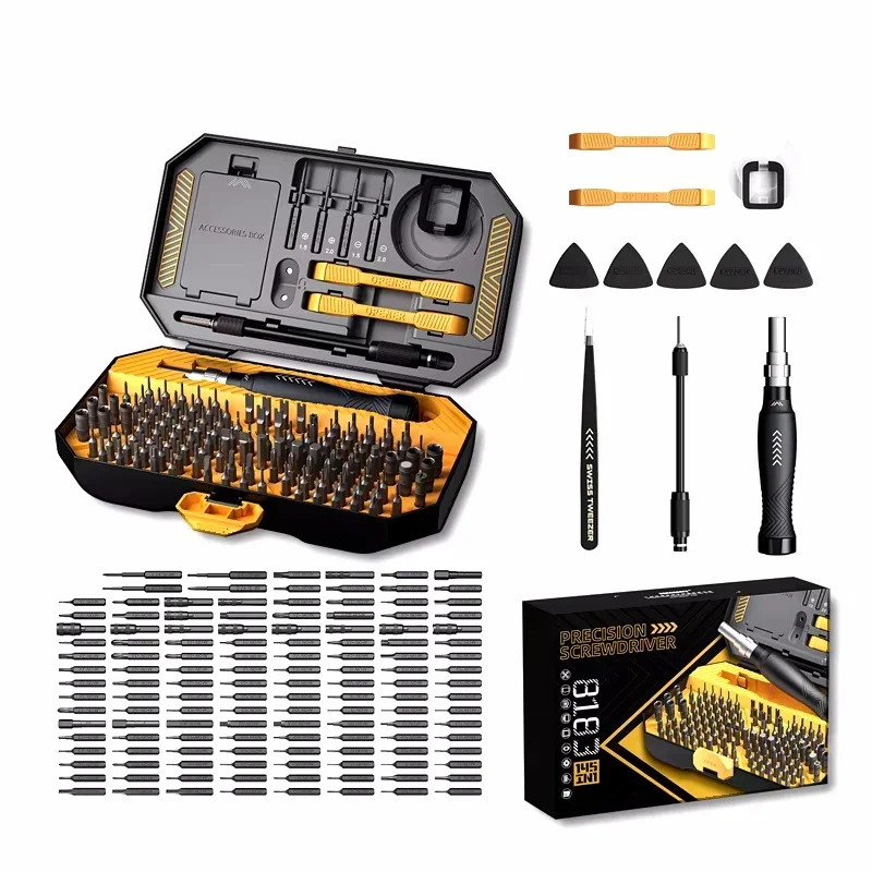 JM-8192 180 in 1 and JM-8183 145 in1 Precision Screwdriver Set Magnetic CR-V Bits Phone Computer Tablet Glasses Repair Hand Tool