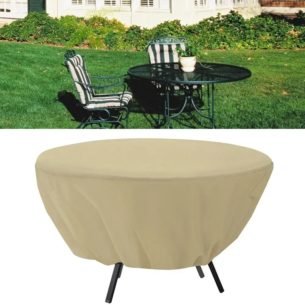 Round Non-slip Outdoor Cloth Cover Home Hotel Dust Cover Waterproof Garden Patio Furniture Covers For Party