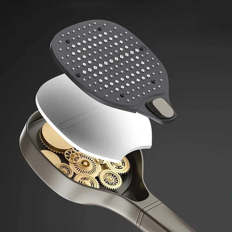 Super pressurized showerhead, large water output, household shower square head, high-pressure water heater accessories