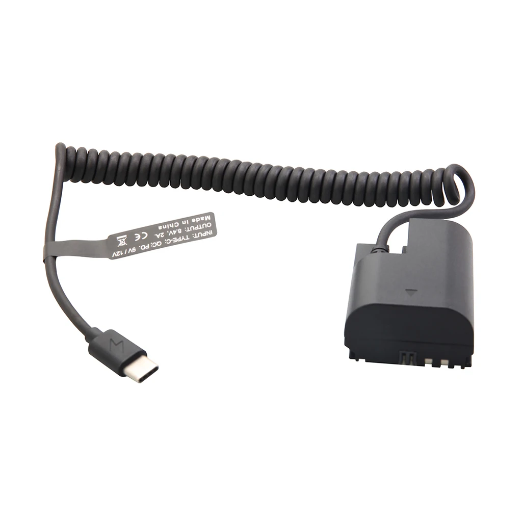 Typ-C PD Dummy-Akku-Kit für Fujifilm Canon Nikon Sony Panasonic, 9V Powerbank zu 7,4-8,4V für Akkuanzeige – Detail 7