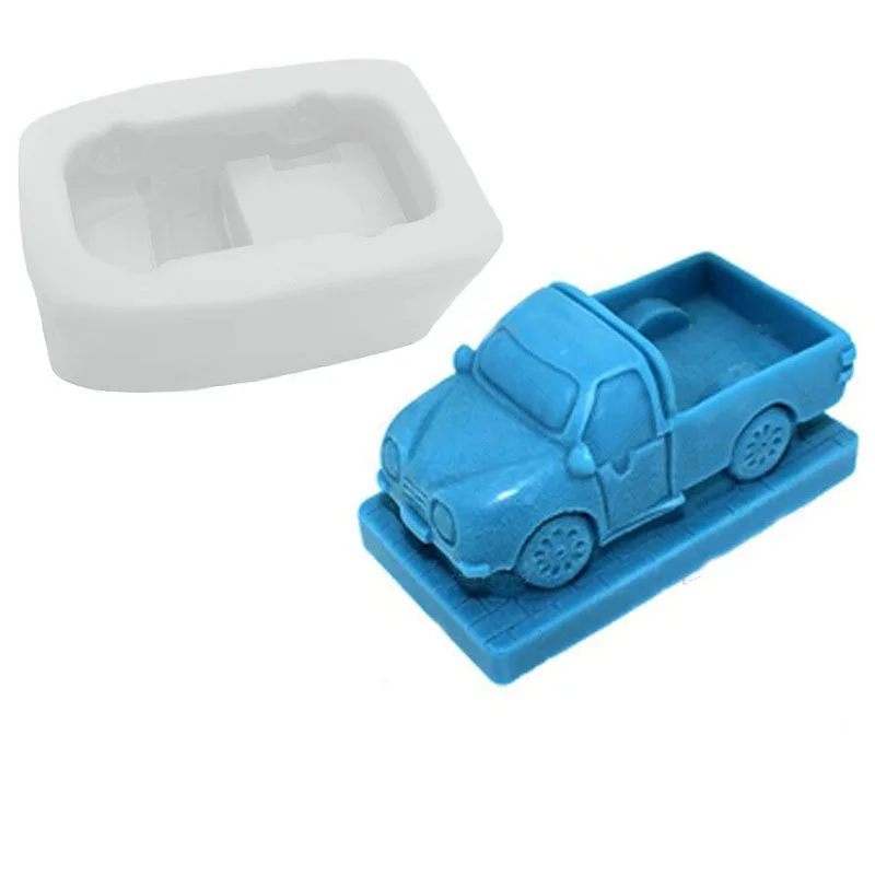 3D Truck Car Silicone Fondant Molds For Cake Decorating Tools Soap Making Mould Chocolate Dessert Kitchen Baking Mold S0208XC