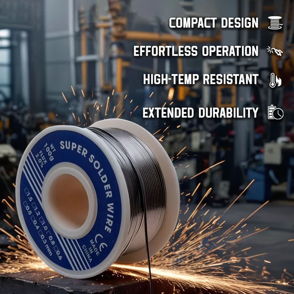 

Wire Solder Wires 50/100g Electronic Soldering Rosin Core Tin Multipurpose Welding Wire Flux Iron Wire Reel Household Tool