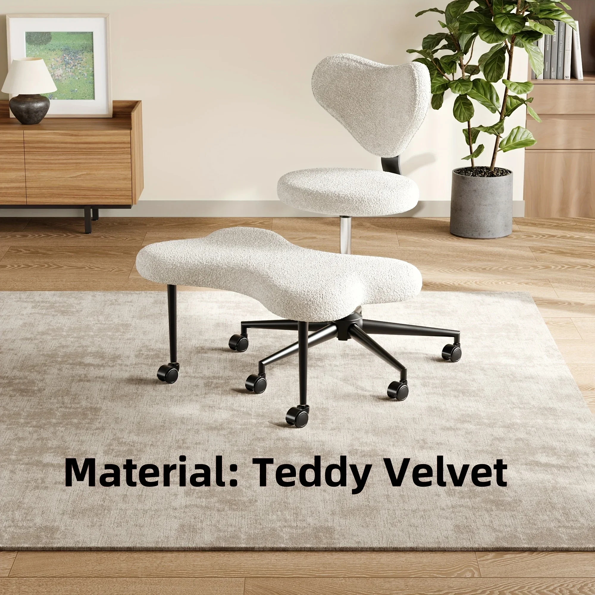 Customizable Cross Leg  - Meditation Chair with Wheels, ADHD Chair