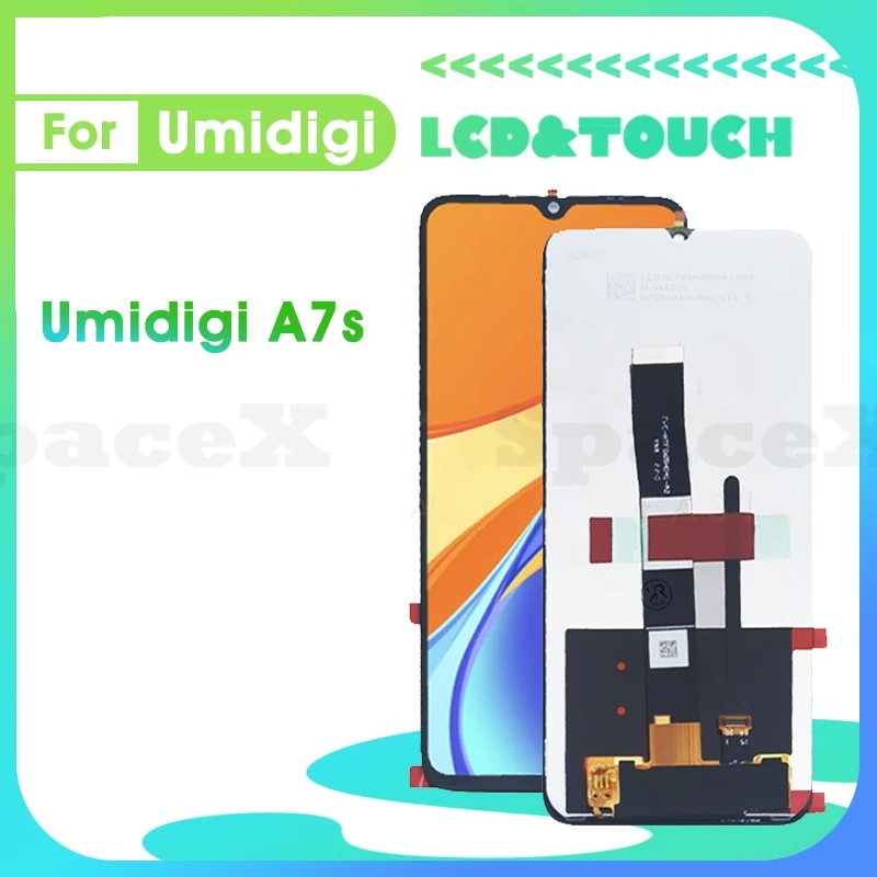 

A7S 6,53 "проверенный для Umidigi A7s ЖК-дисплей сенсорный дигитайзер в сборе сменный экран телефона version1 LCD umidigi a7s lcd