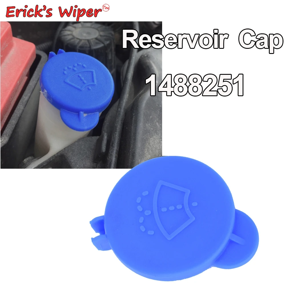 Erick's Wiper Windscreen Wiper Washer Fluid Reservoir Bottle Lid Cap For Ford Fiesta MK5 Fusion 1488251 2S6117632AD 5S6117632AB