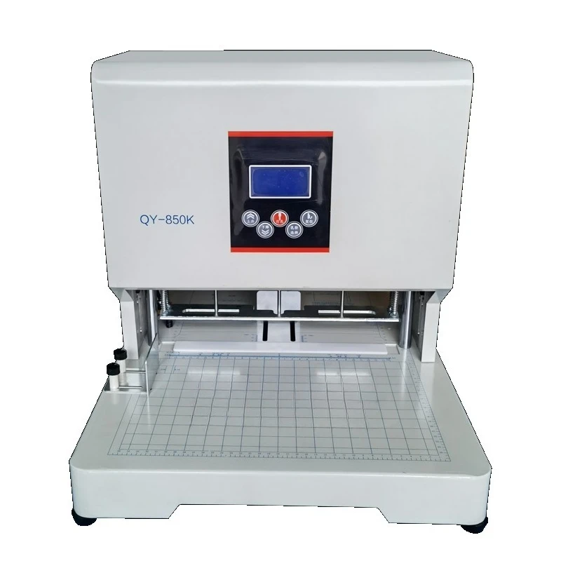 

Automatic three-hole punching machine, adjustable hole spacing 65-108MM QY-860S cover middle