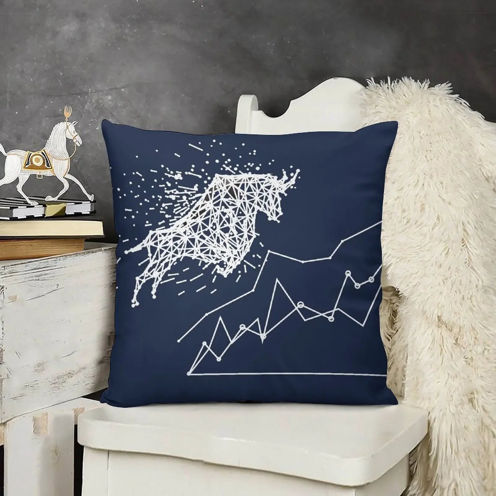 Stock Market Throw Pillow Decorative pillow case Sofa Cushions pillow