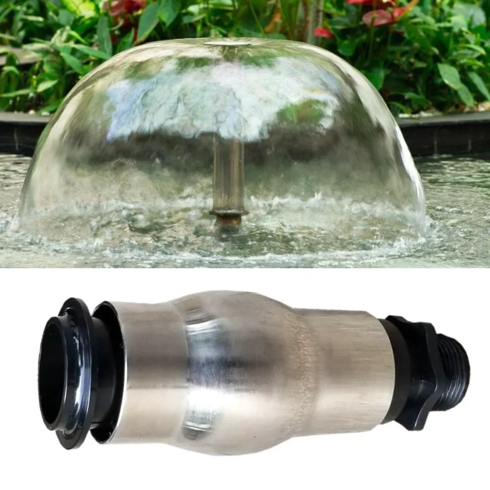 Pond Spray Head 15.2cm Foam Sprinkler 304 Stainless Steel Center Upward Spray Foamy Jet Effect Garden Water Feature