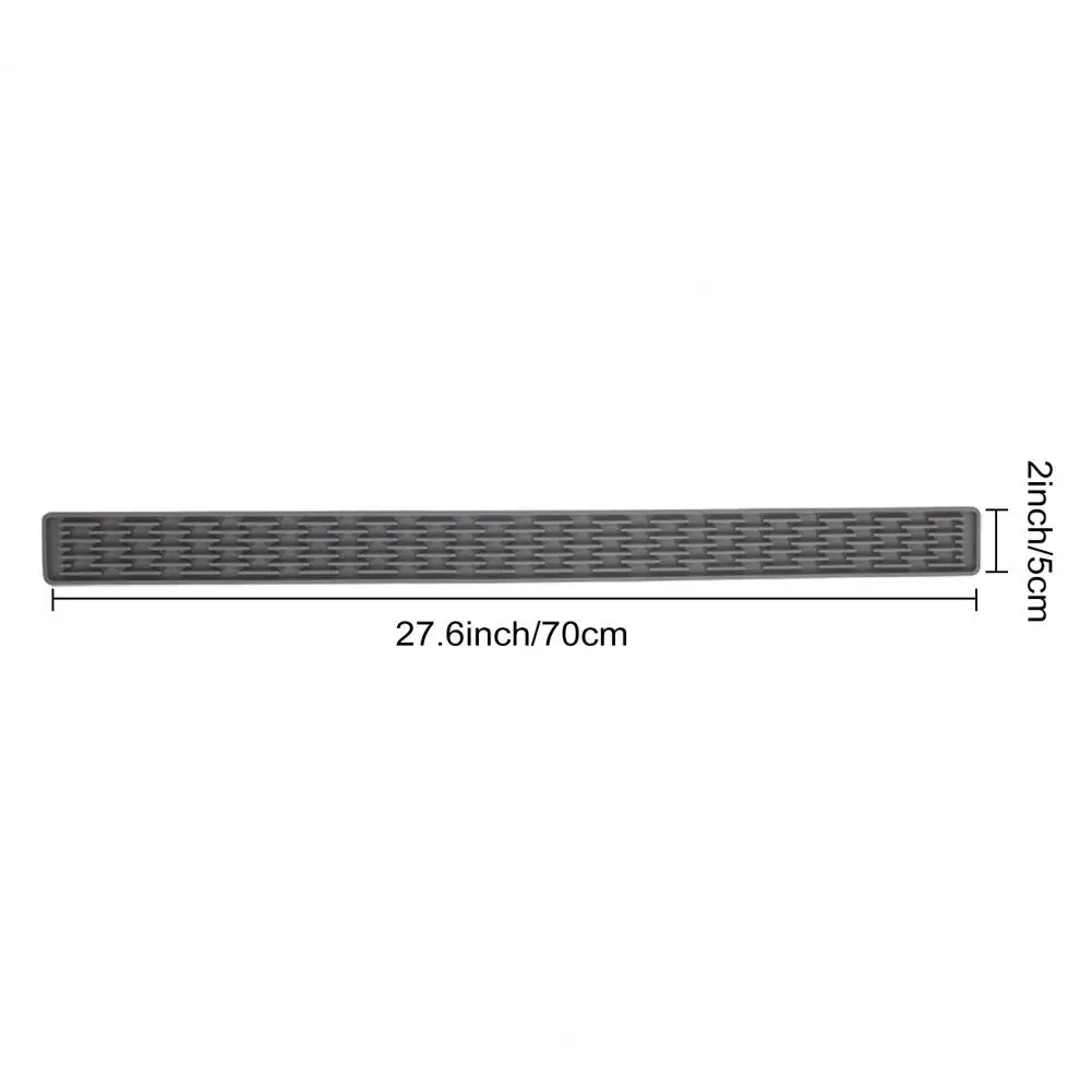 Narrow Long Silicone Non-slip Mat Waterproof Drying Mat Multi-functional Kitchen Countertop Sink Rectangle Dishes Drainer Pad
