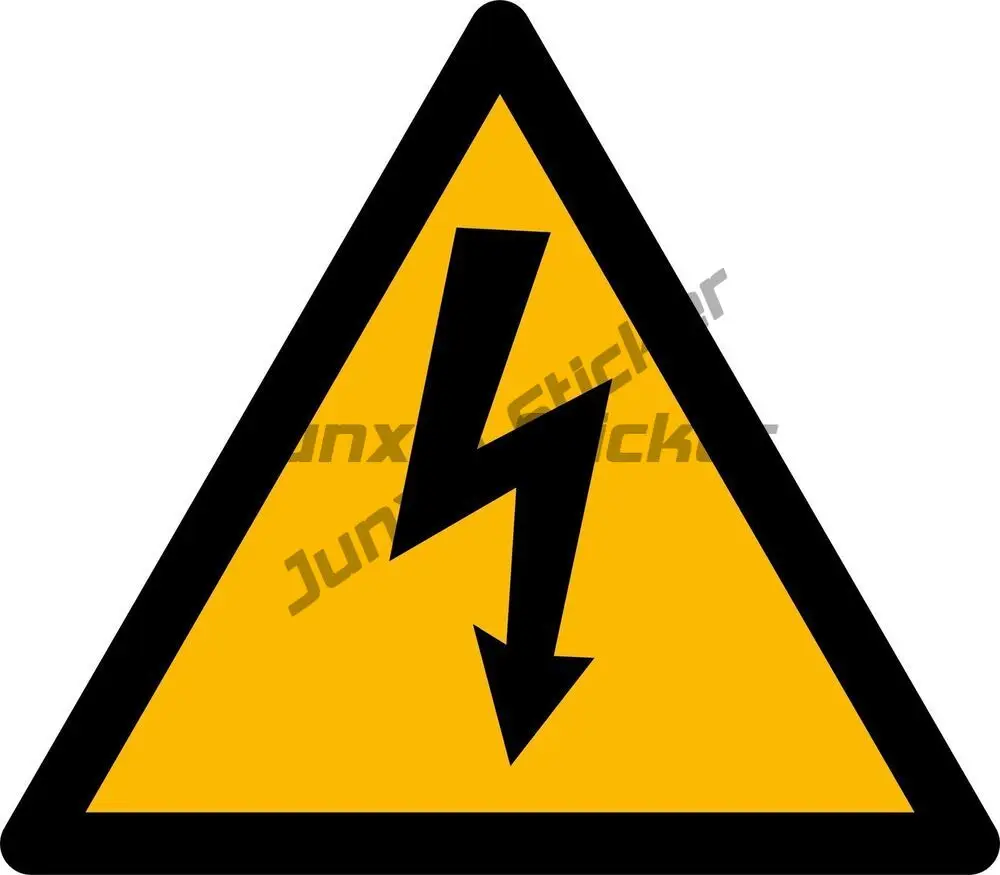 Warning Danger danger high voltage Hazard Be careful there is electricity Vinyl Sticker Car Truck Window Decal Electric Shock