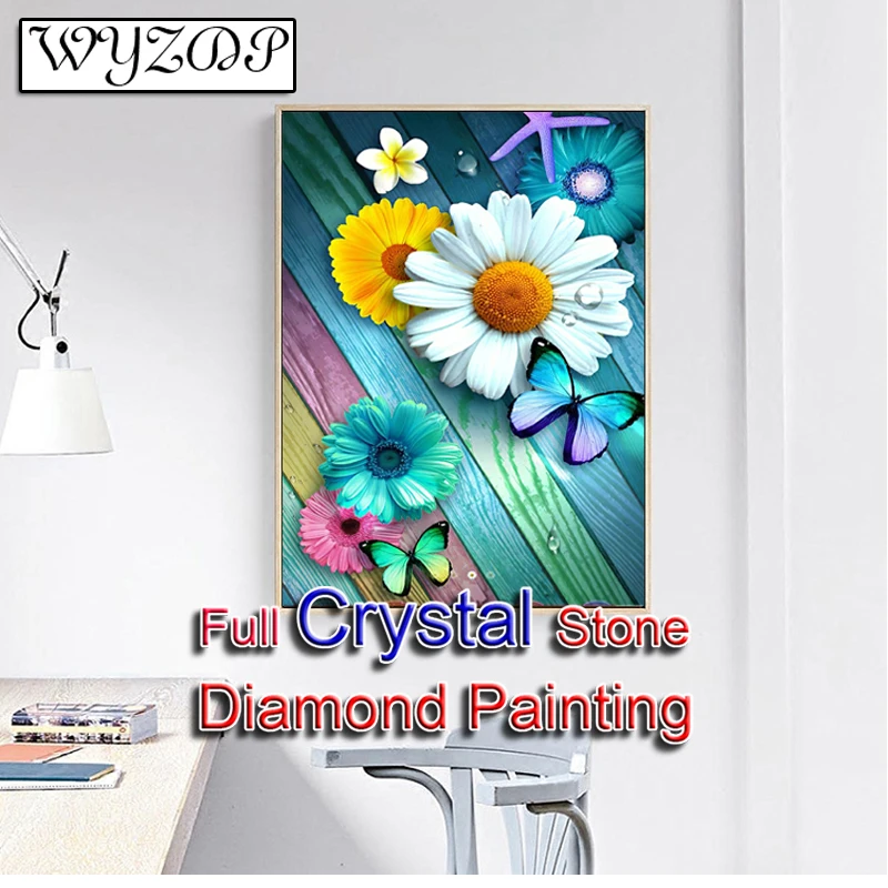 5D Diy Diamond Painting Flower Full Square Mosaic Embroidery Diamond Art Cross Stitch Gift Kits Full Crystal Home Decor 20230632