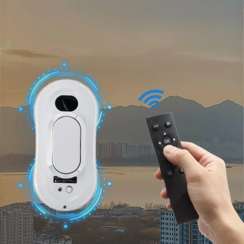 Intelligent Strong Suction Window Cleaner Robot Remote Control Deep Cleaning Convenient Labor-saving Household Window Washer