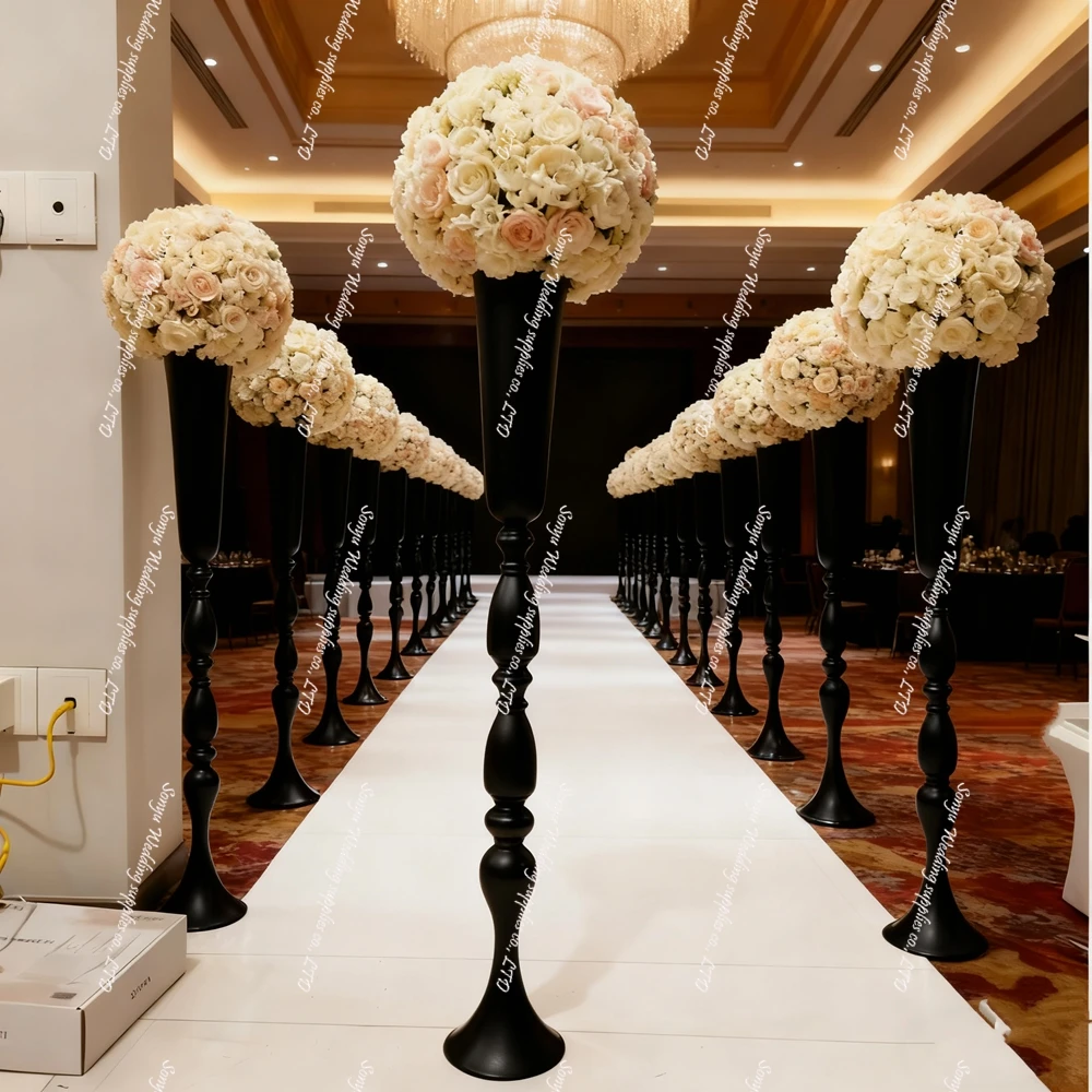12pcs 65-105cm New Item 40 Tall  Tall Aisle Backdrop Decor Road Lead flower stand centerpieces for Wedding Events Party Ceremony