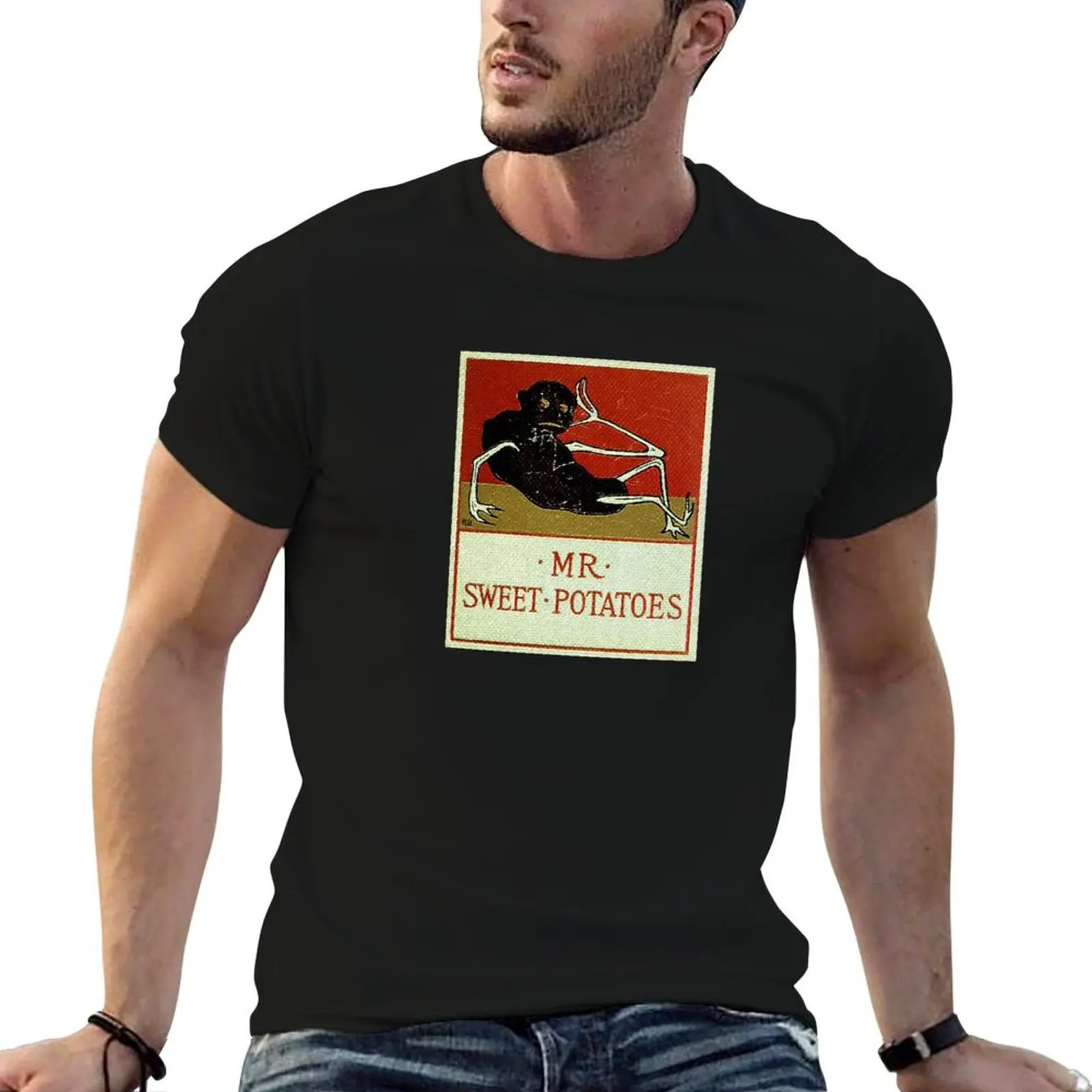

Mr Sweet Potatoes Vintage Book Cover T-Shirt man t shirts cotton t shirt for man man tshirt T-shirt