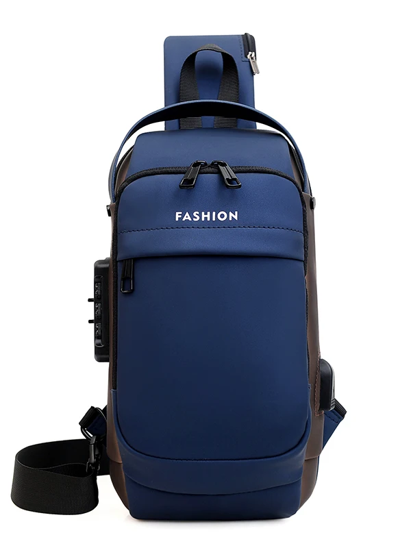 Motorcycle Chest Bag Waterproof Crossbody - close-up view