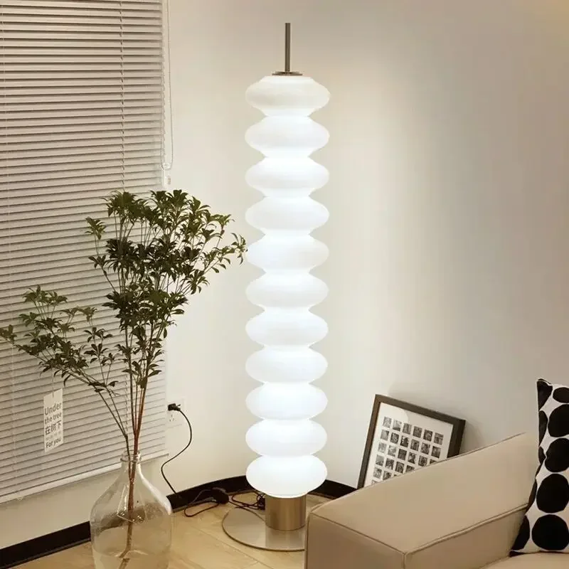 Modern Glass Screw Floor Lamp Living Room Bedroom Sofa Corner Stand Lamp Art Deco Shop Floor Light for Room Decor Fixture LED