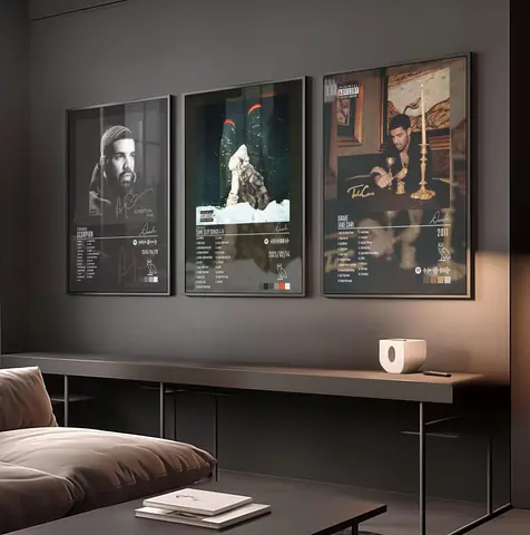 Bilashmart Vintage D-Drake Album Poster Canvas Wall Art Painting Print For Music Lover Gift Living Room Bedroom Home Decor