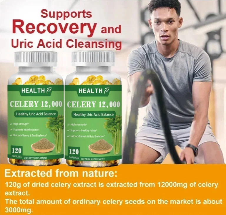 Natural Factor Celery Seed Extract, Herbal Supplement For Healthy Circulatory System, 120 Pills