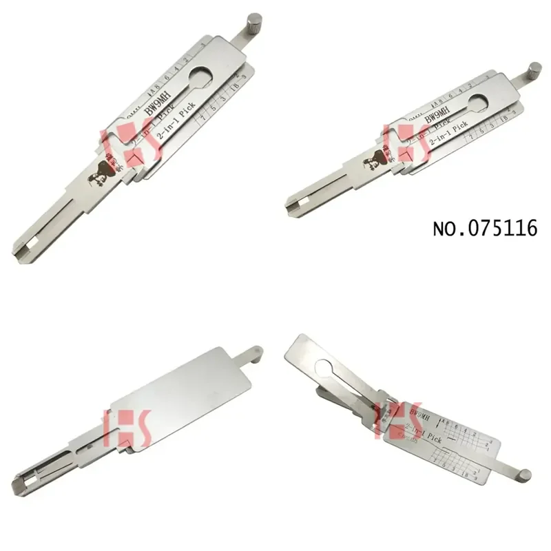 

Lishi BW9MH Lockpick Decoder Key Reader for Motorcycle Lock Opening Essential Locksmith Supplies