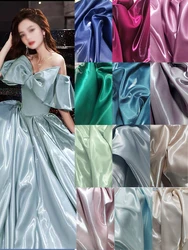 Liquid State Crystal Reflective Fabric By The Meter for Clothes Full Dress Coats Handmade DIY Sewing Cloth White Black Yellow
