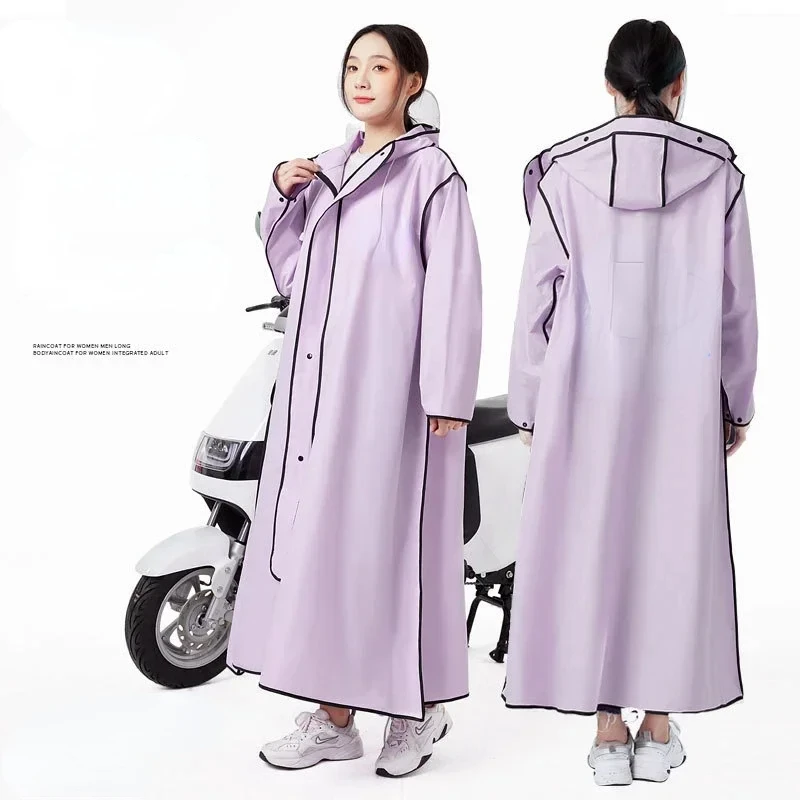 

Длинный плащ Водонепроницаемый дождевик на молнии для мужчин и женщин. Многоразовое пончо со штанами, портативная куртка от дождя для путешествий на открытом воздухе