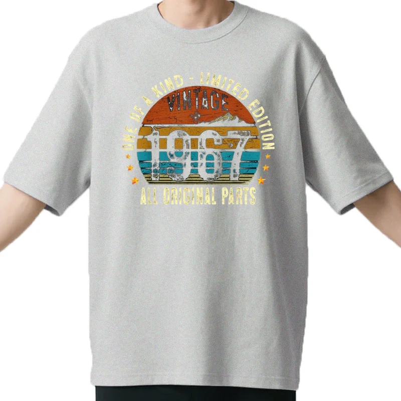 1967 58 ans hommes femmes 58th anniversaire cadeaux T-Shirt décontracté vêtements personnalisés graphique t-shir