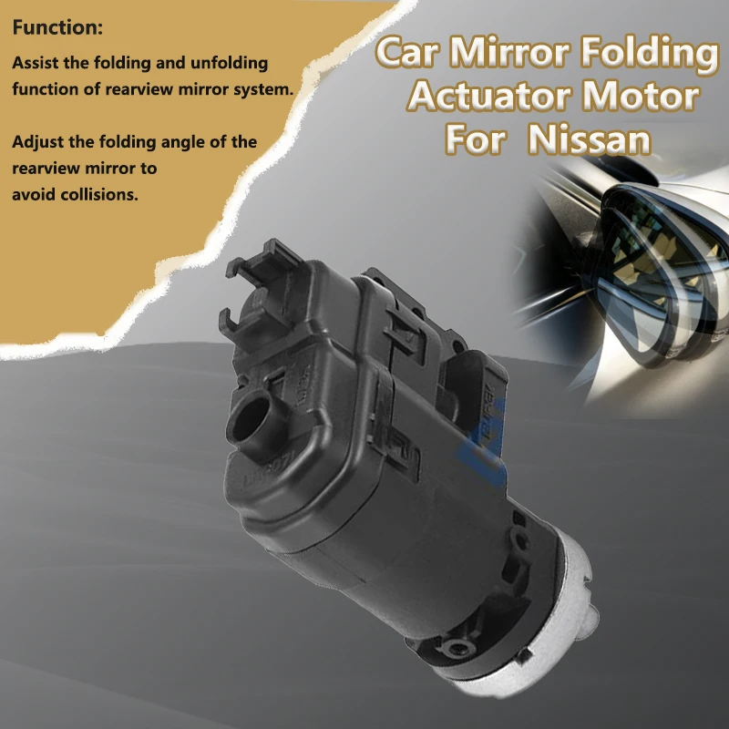 BUPEK Módulo de motor para espejos retráctiles eléctricos para Nissan Altima MK6 / Leaf MK2 / Micra K14 / Note MK3. Pieza compatible perfecta con el vehículo, instalación Plug and Play